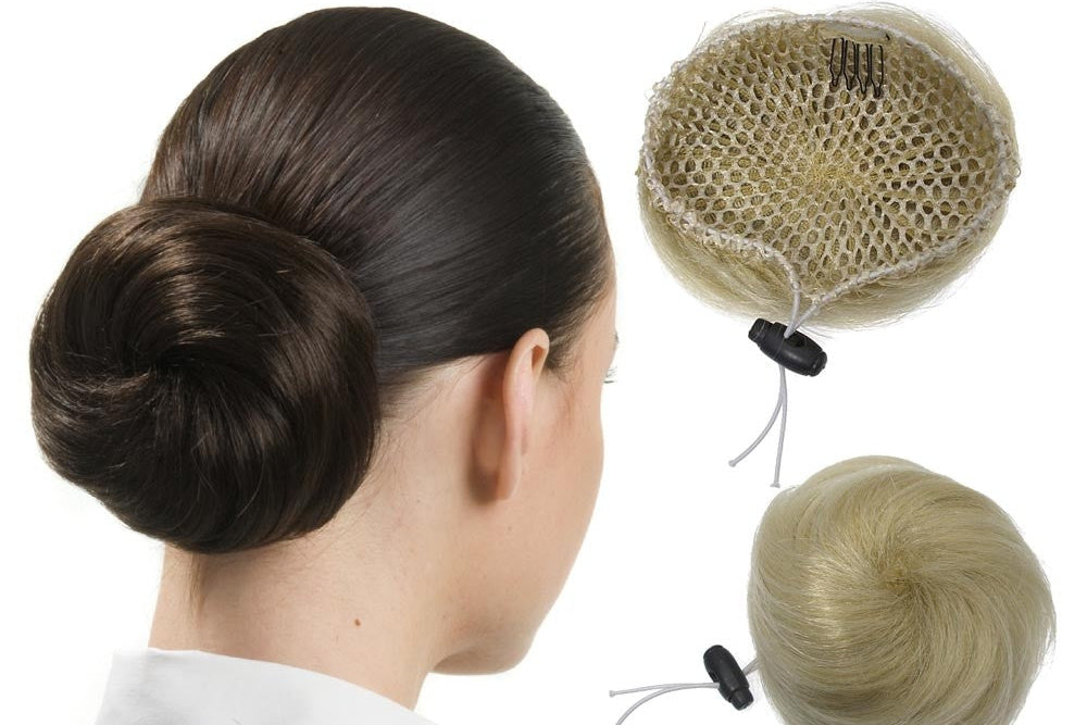 Chignon con capelli in modacrilico