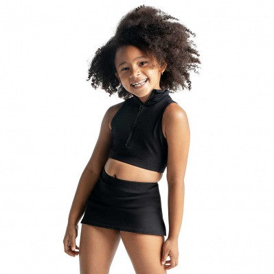 Top da bambina con zip e collo alto Capezio