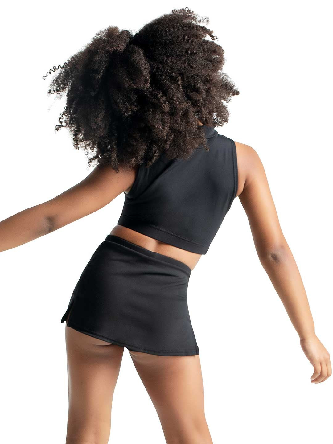 Top da bambina con zip e collo alto Capezio