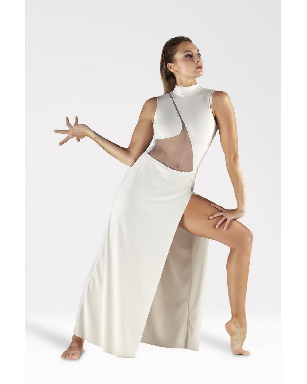 Body con Scollo all'Americana e Gonna Lunga M240