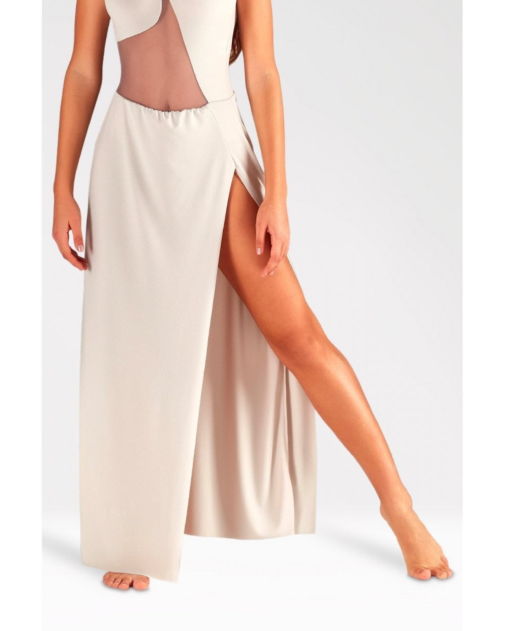 Body con Scollo all'Americana e Gonna Lunga M240