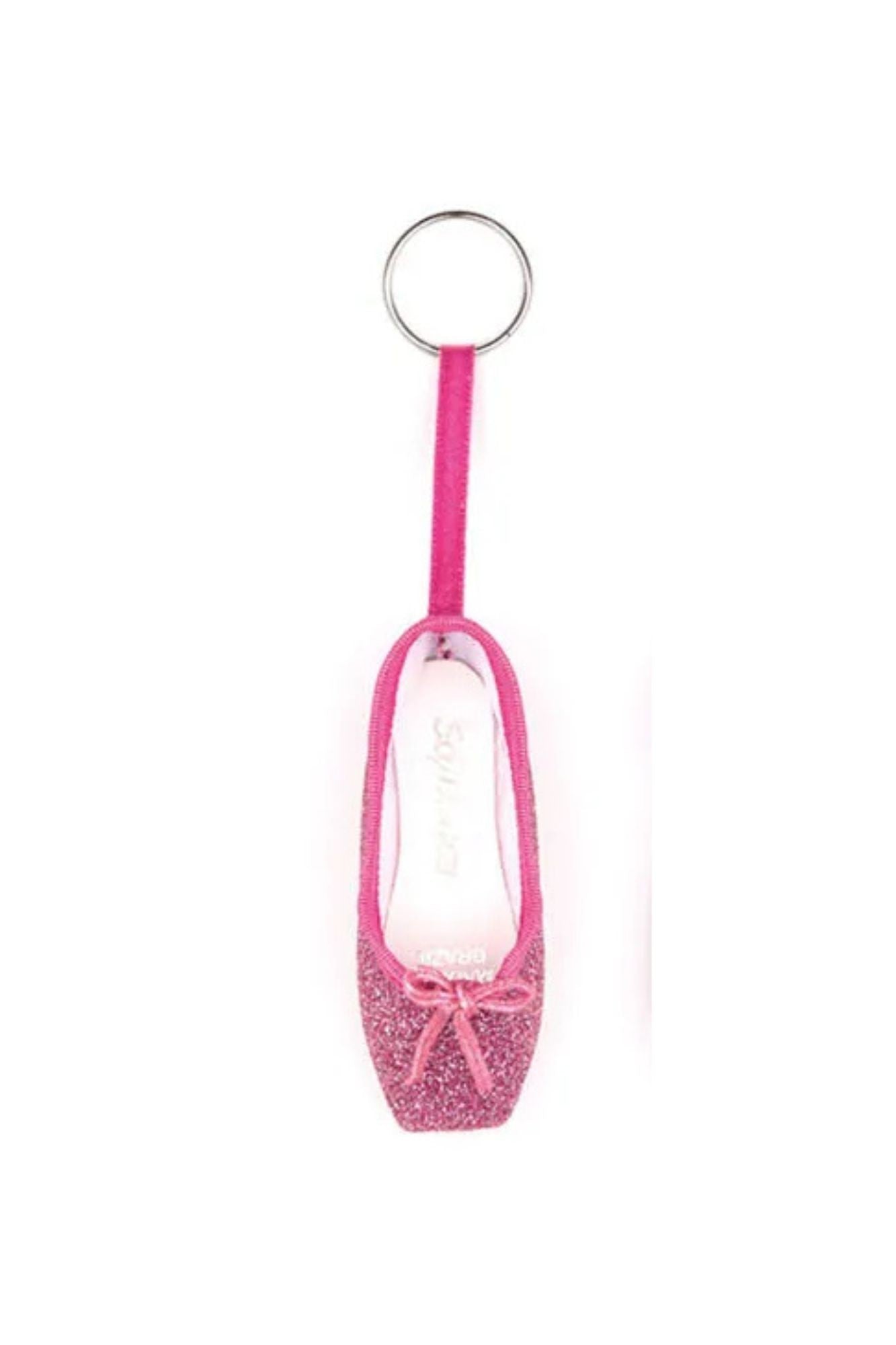 Portachiavi a forma di scarpetta da punta glitter So Dança