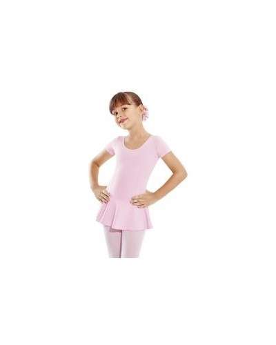 Maillot con falda de color rosa-Y-10777 por Lo Dança