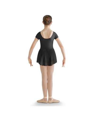 Body danza maniche corte con gonnellino by Bloch