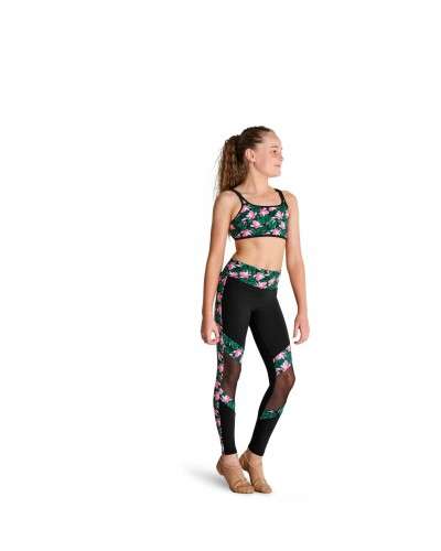 Leggings with floral details Kaia B BL
