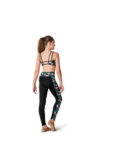 Leggings with floral details Kaia B BL