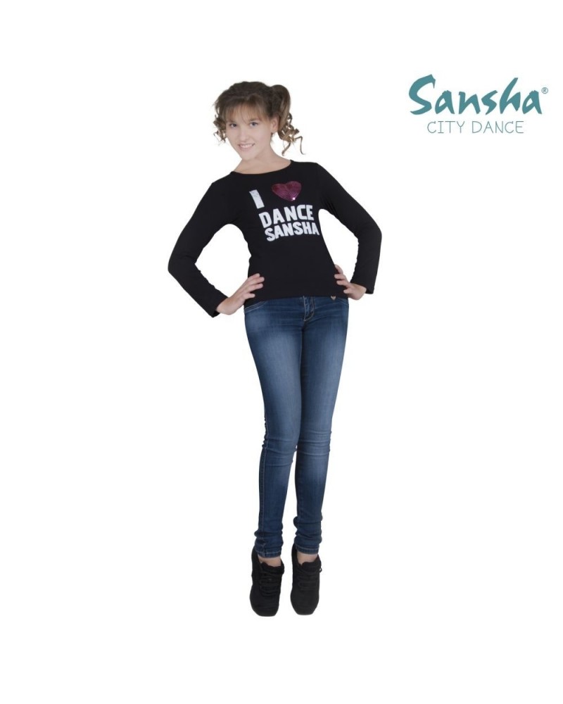T-shirt maniche lunghe Sansha