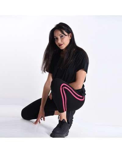 Leggings with side bands 05C