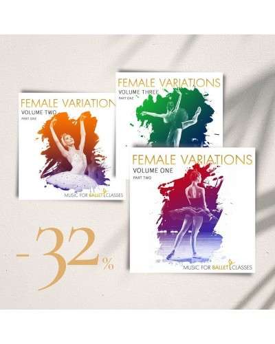 Cofanetto CD danza "Female Variations" di Charles Mathews