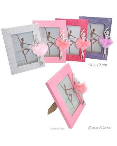 Photo frame glittery with dancer