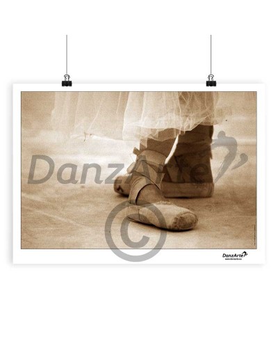 Affiche DanzArte 30x42 cm de la Pointe des Chaussures Sépia