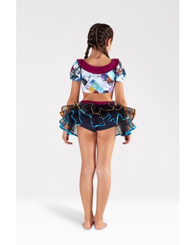 Short Skirt with Flounces M308