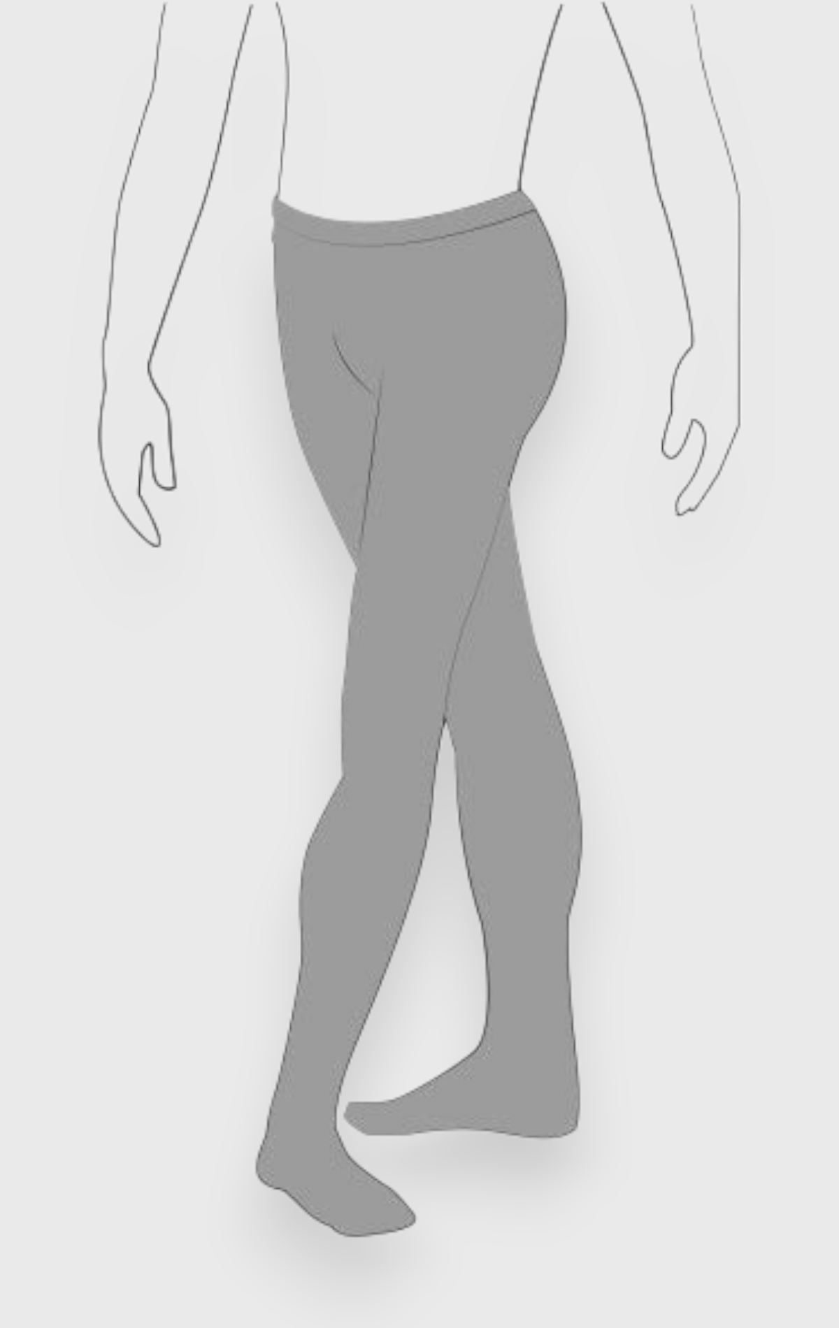 Pantacollant danza uomo con piede Orion by Wear Moi