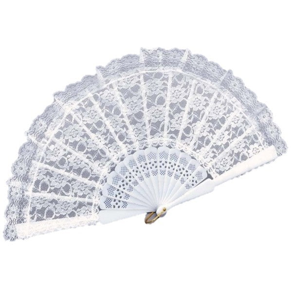 Ventaglio bianco in pizzo