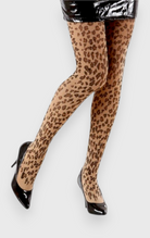 Collant con fanatasia leopardata