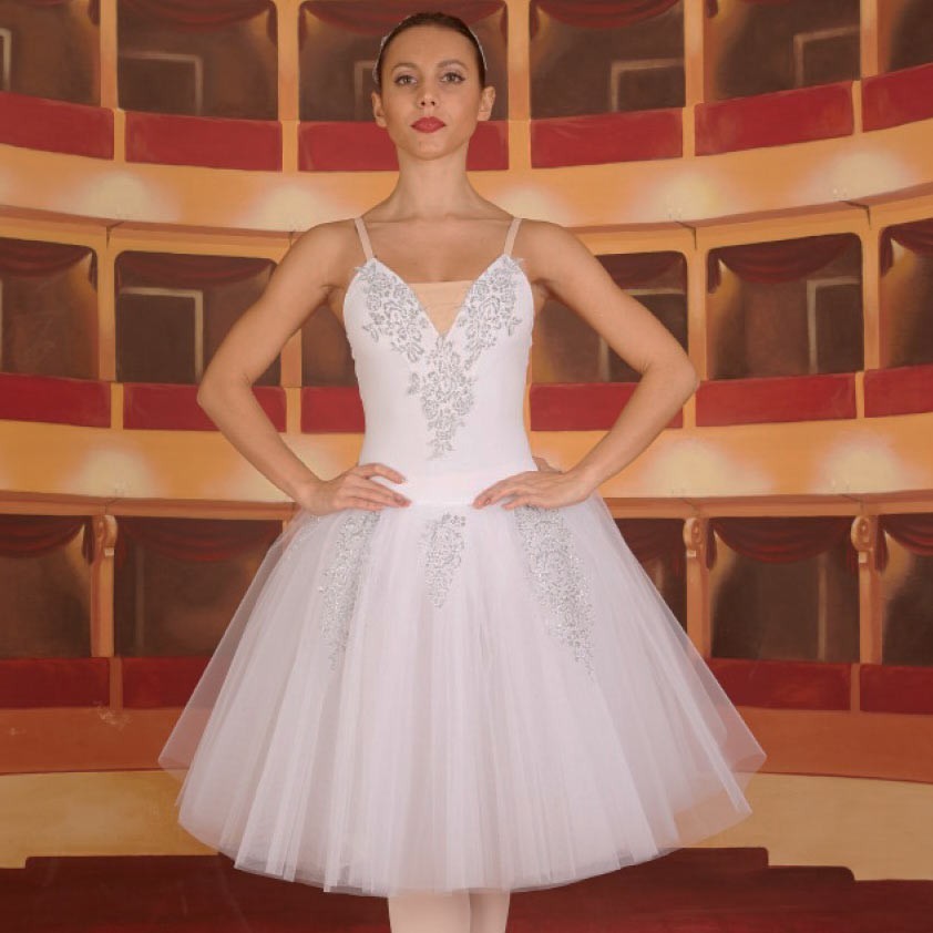 Degas con ricami glitter