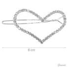 Fermaglio a cuore con strass