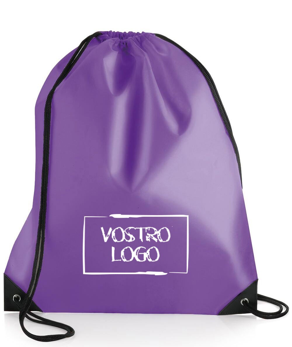 Zaino in poliestere con angoli rinforzati con logo M13550