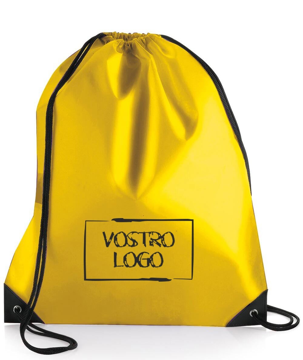Zaino in poliestere con angoli rinforzati con logo M13550