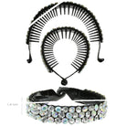 Fermacoda con strass boreali