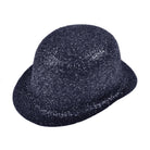 Cappello bombetta in plastica con paillettes per Adulto