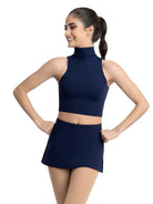 Top Capezio con zip e collo alto TB261W
