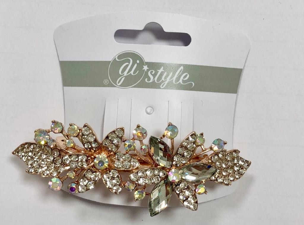 Fermaglio matic con strass colorati