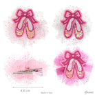 Fermacapelli con tulle e scarpette in paillettes
