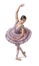 Tutù professionale a balze organza e merletto Paquita T427
