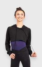 Crop top con cappuccio Capezio