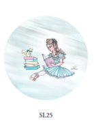Mini abito da bambina con stampe di danza