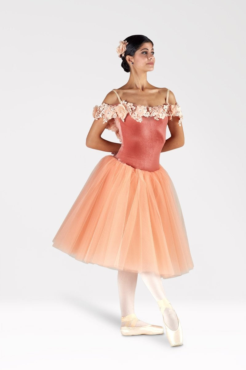 Tutù Degas con Rouche Fiorata T531
