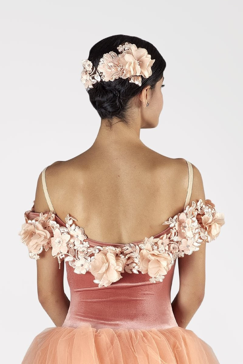 Tutù Degas con Rouche Fiorata T531