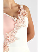 Body con Gonna e Applicazioni Floreali C274