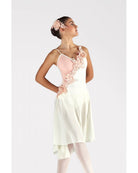Body con Gonna e Applicazioni Floreali C274