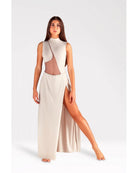 Body con Scollo all'Americana e Gonna Lunga M240