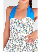 Body con Scollo Halter e Gonna Godet M317