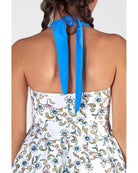 Body con Scollo Halter e Gonna Godet M317