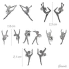 Orecchini con figure di Ginnasta