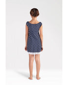 Vestito a pois con fiocco V212
