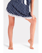 Vestito a pois con fiocco V212
