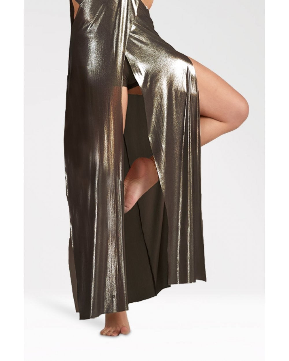 Vestito Lungo con Spacco alla Gonna V198