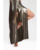 Vestito Lungo con Spacco alla Gonna V198
