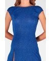 Vestito Svasato con Merletto e Fiocco V206