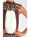 Body con Gonna da Leopardo W107