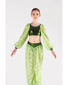 Completo da Odalisca con Top O41 e Pantalone Lungo O42 - Verde