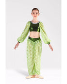 Completo da Odalisca con Top O41 e Pantalone Lungo O42 - Verde