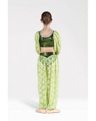 Completo da Odalisca con Top O41 e Pantalone Lungo O42 - Verde