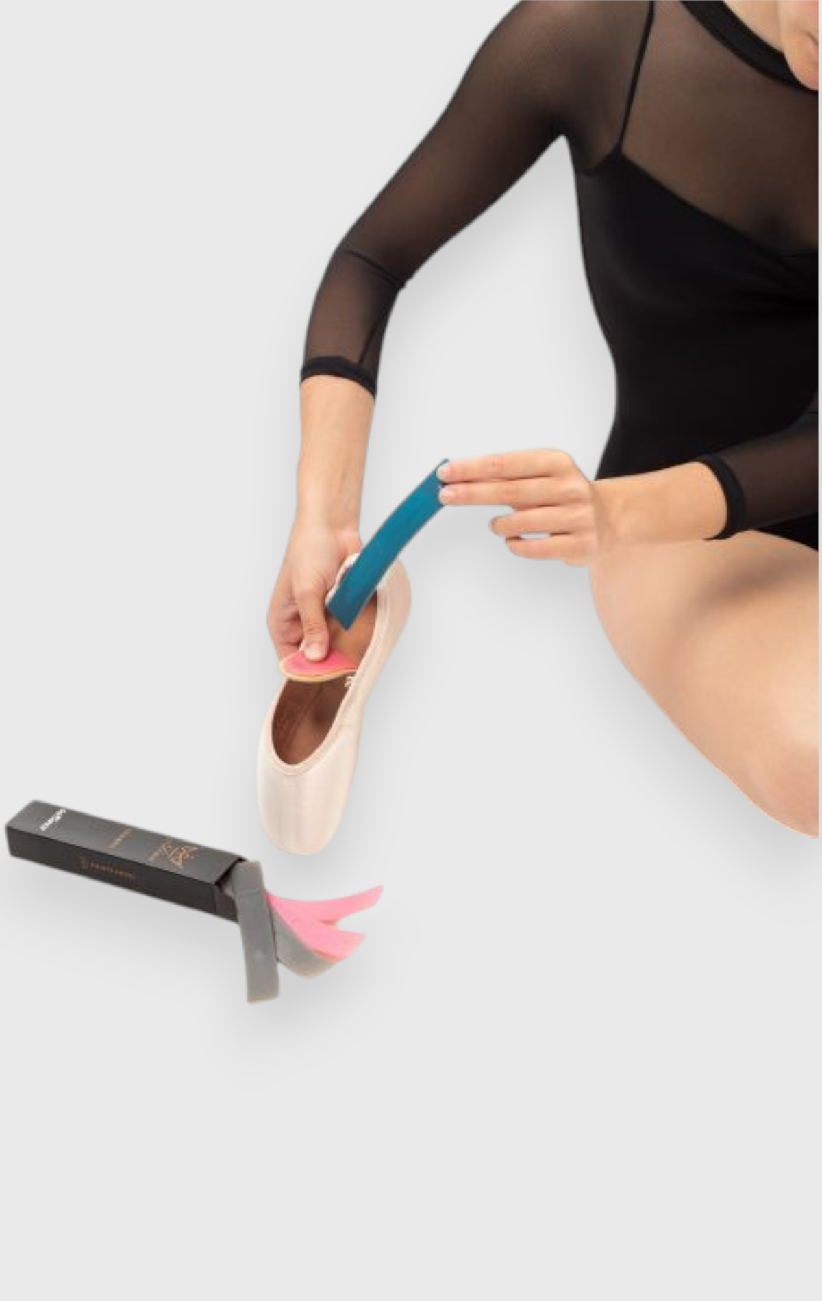 Punte danza con soletta intercambiabile Alina II-mascherina alta