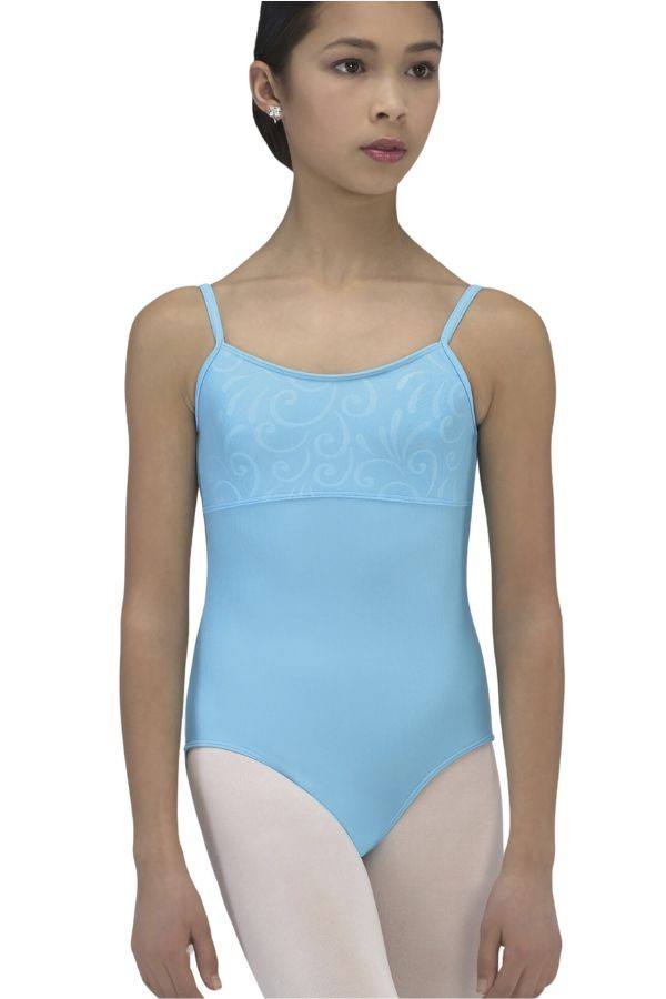 Body danza a bretelline con inserto a fantasia VIVA